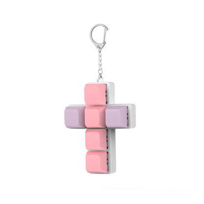 DIY Fidget Keycap Keychain - Stress Relief Keyboard Accessory and Toy