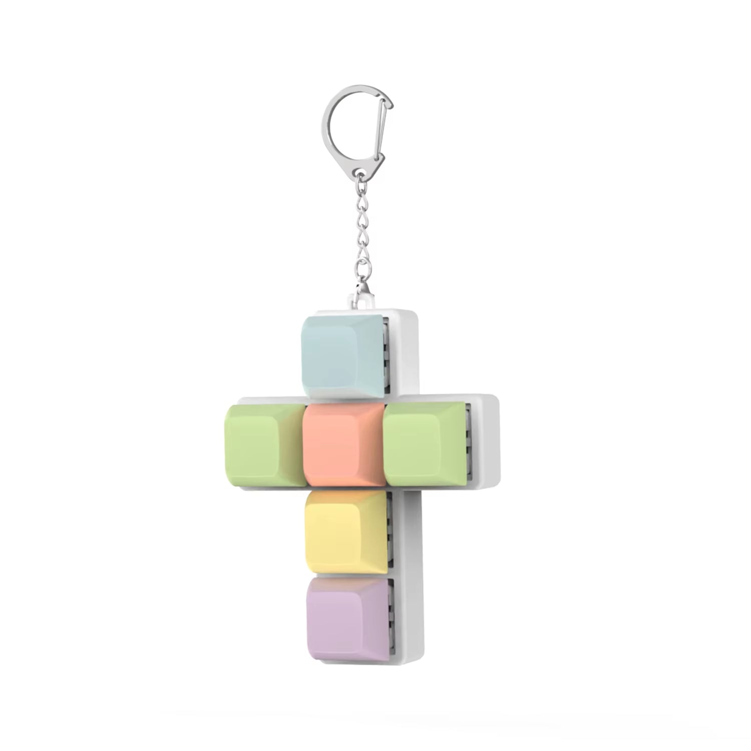 DIY Fidget Keycap Keychain - Stress Relief Keyboard Accessory and Toy