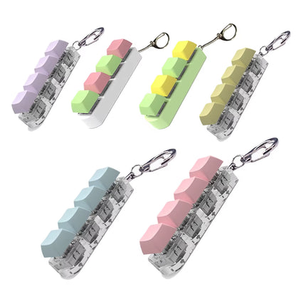 DIY Fidget Keycap Keychain - Stress Relief Keyboard Accessory and Toy